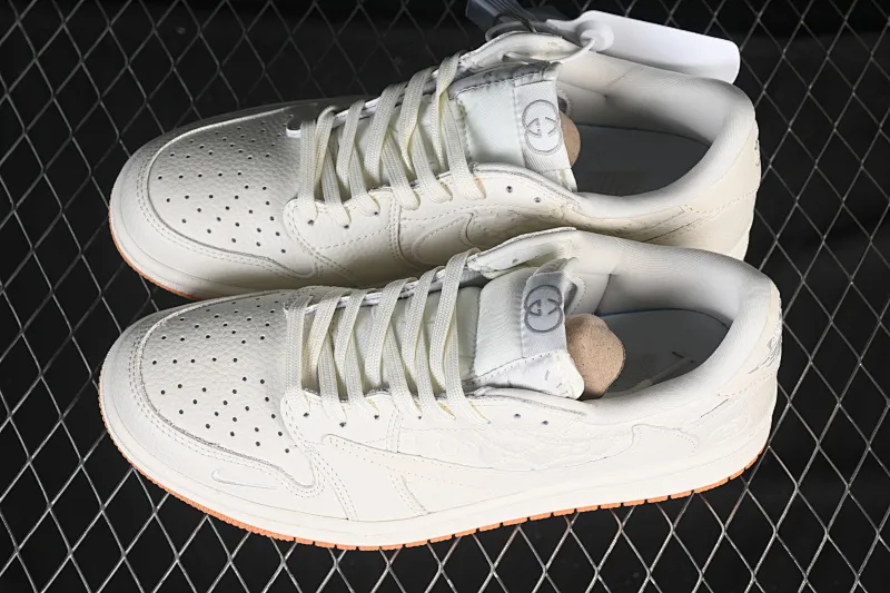 All categories Air Jordan Jordan series basketball shoes Air Jordan 1 Low High-end customized low-top sneakers Travis Scott x Fragment Design x Air Jordan 1 Low OG SP AJ1 Joe 1 Gucci joint secret engraved raw rubber low-top cultural casual sneakers LD2025-049